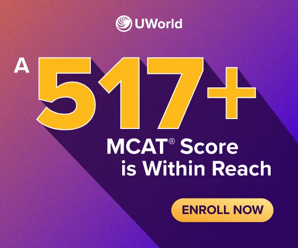 Enroll now to achieve a MCAT® score of 517+