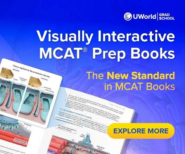 UWorld's engaging MCAT® prep books