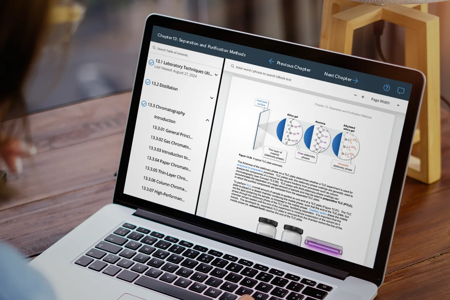 MCAT UBooks displaying information