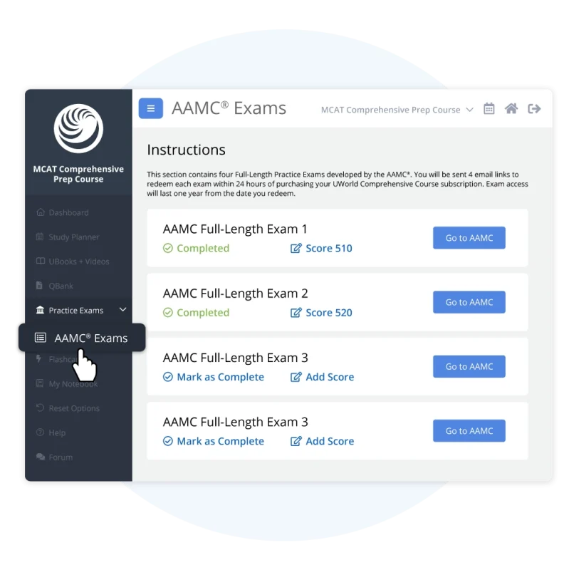 AAMC MCAT practice exams