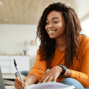 Pre-med student completing their medical school application