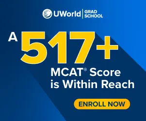 Enroll now to achieve a MCAT® score of 517+