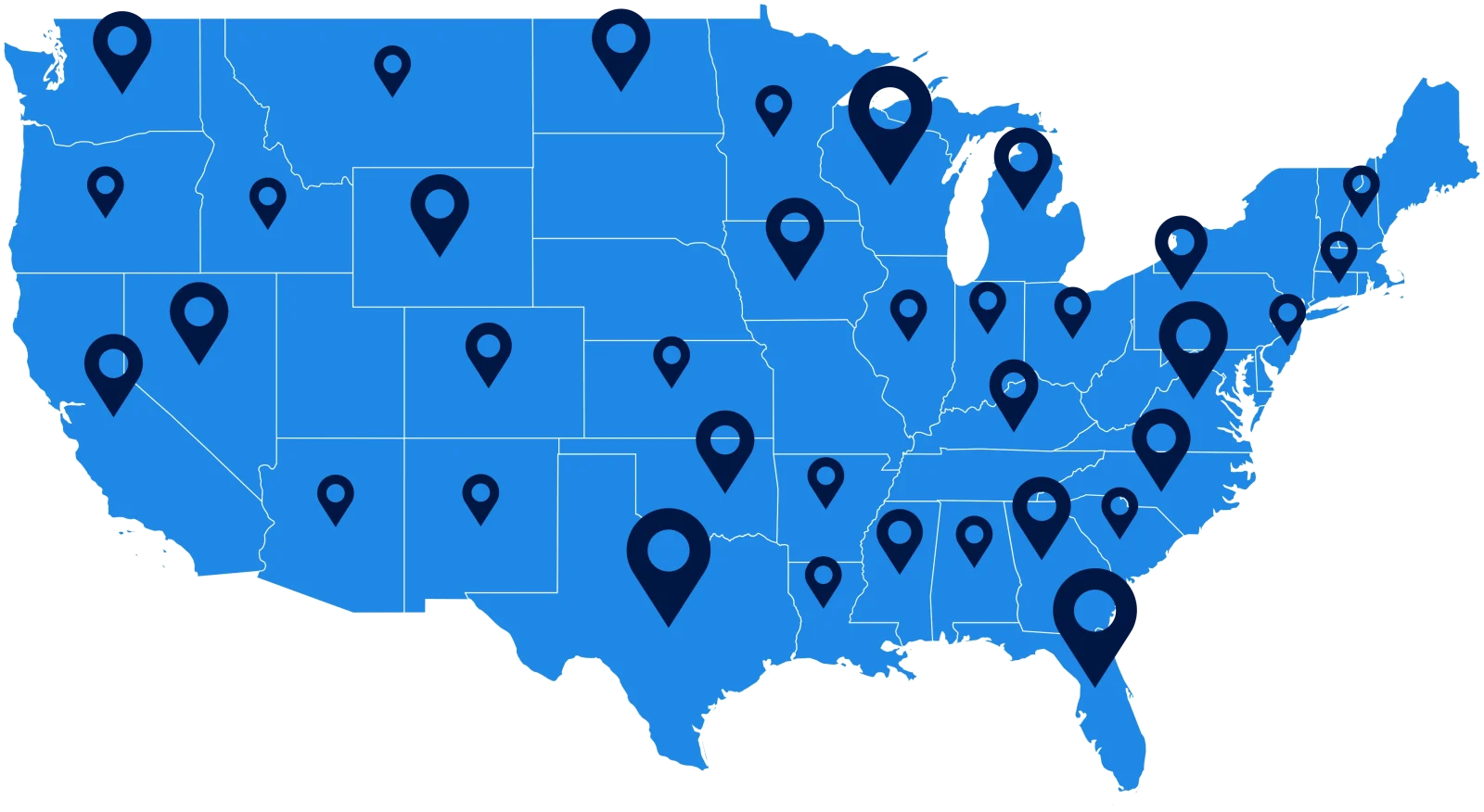 MCAT testing centers in the United States