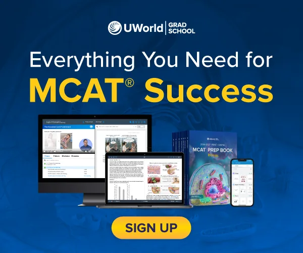 UWorld includes everything you need for MCAT® success in one place.