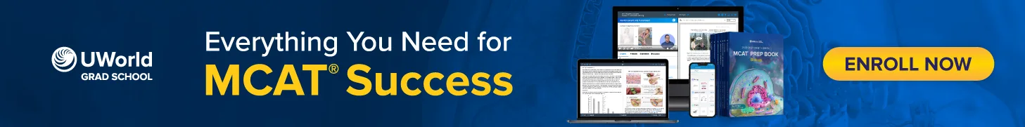 UWorld includes everything you need for MCAT® success in one place.