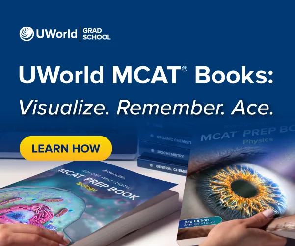 UWorld's interactive MCAT® prep books.