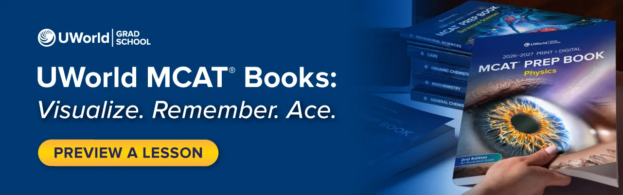 UWorld's interactive MCAT® prep books.