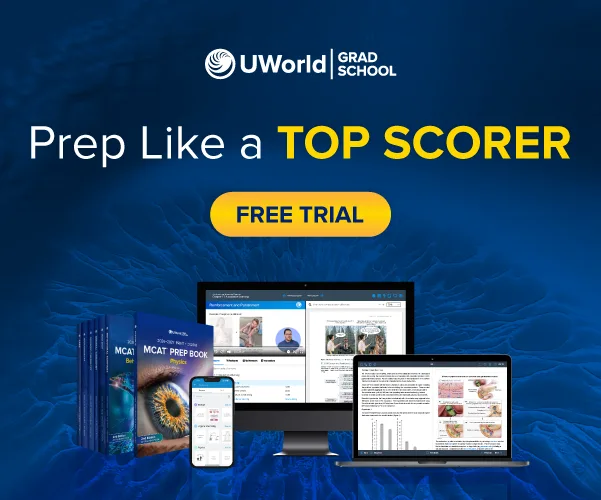 Prep like a top scorer with UWorld's MCAT® Prep Course.
