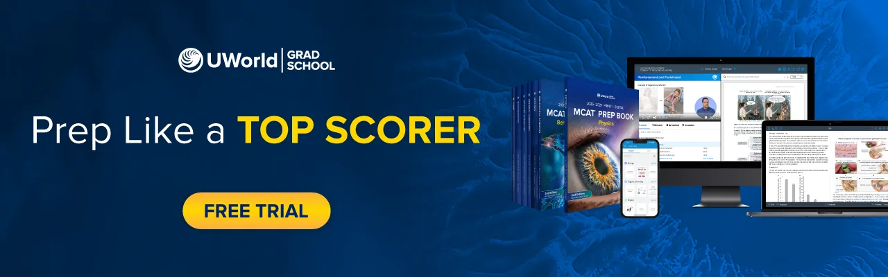 Prep like a top scorer with UWorld's MCAT® Prep Course.