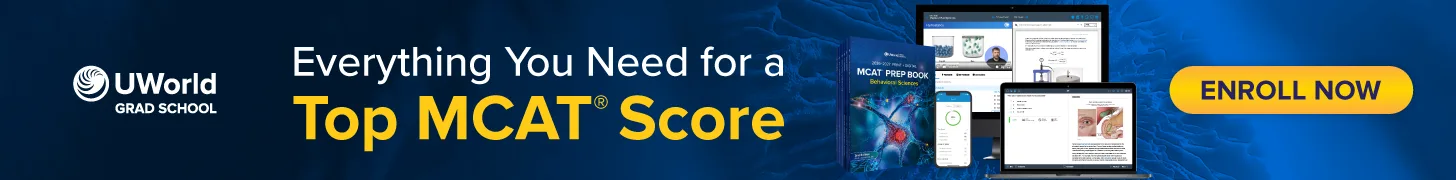 The UWorld MCAT® Prep Course includes everything you need to get a top score.