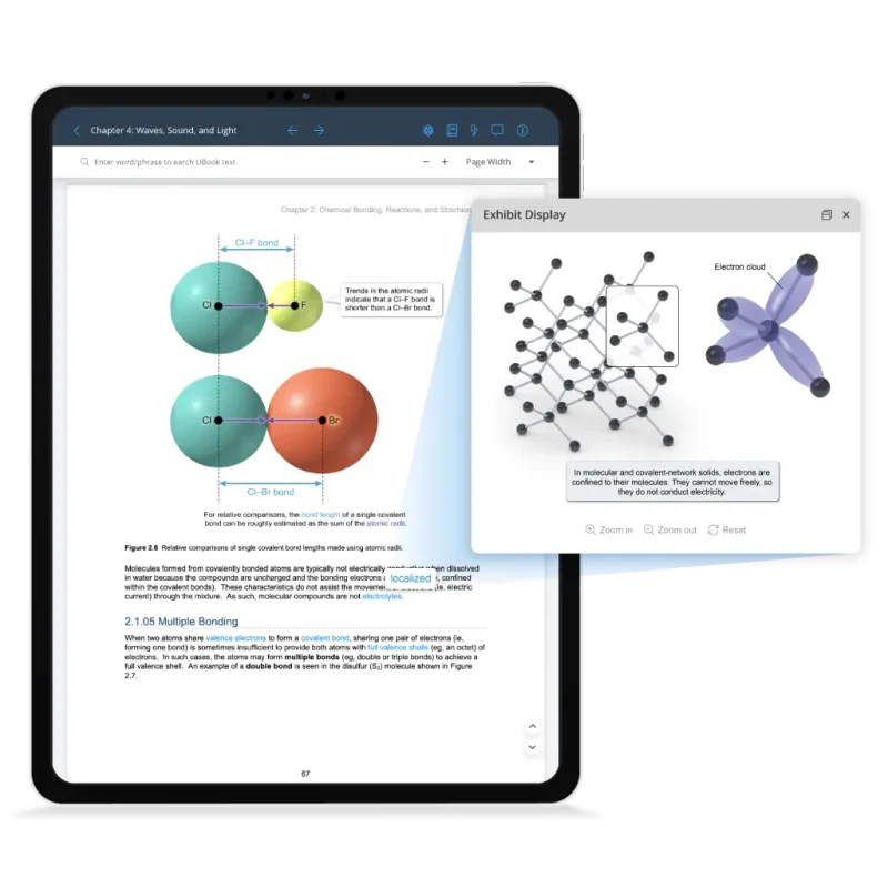 Hyperlinked images in the UWorld MCAT prep book
